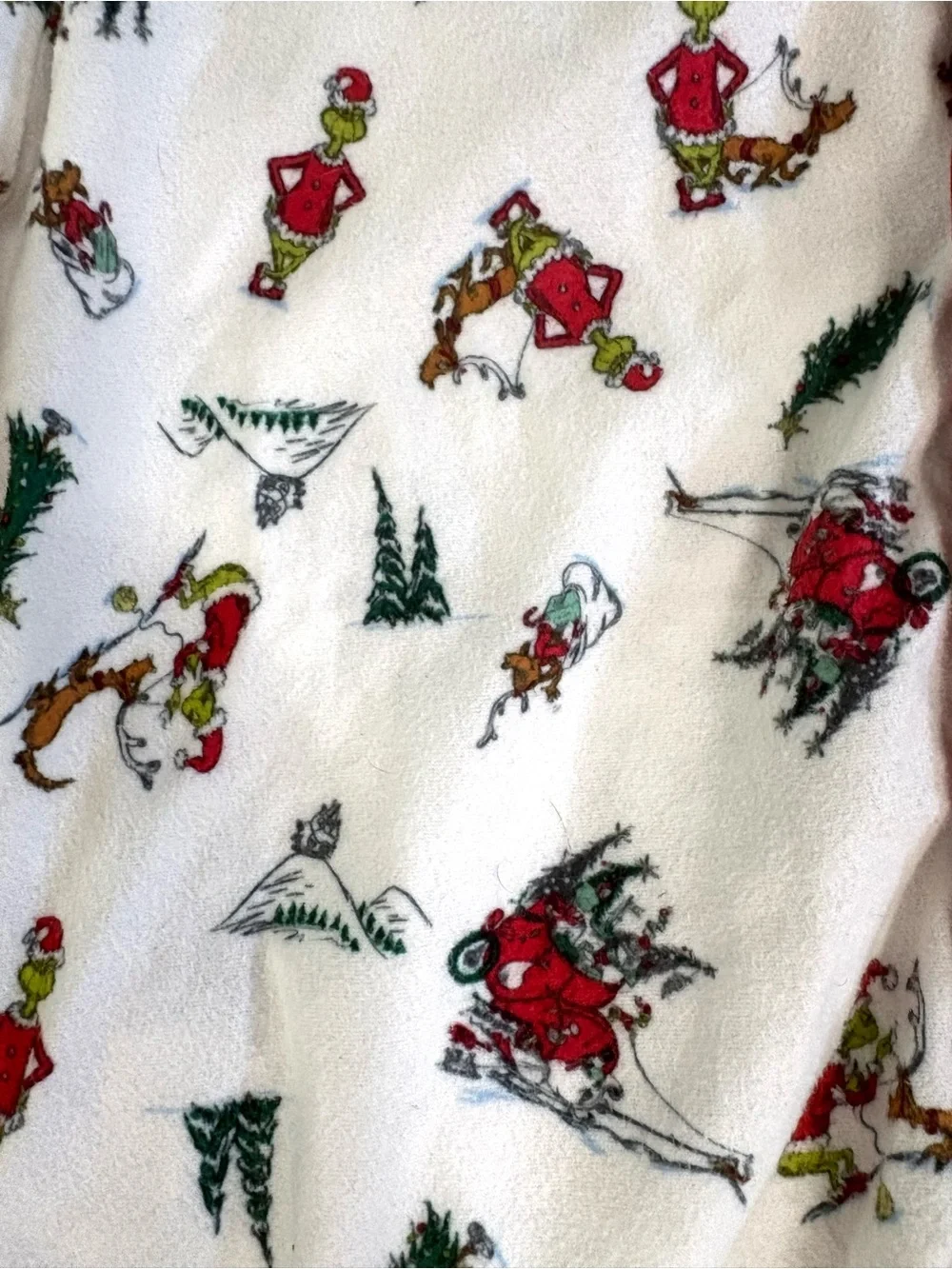 Dr Seuss The Grinch Christmas Pajama Set Womens Holiday Button Up PJs